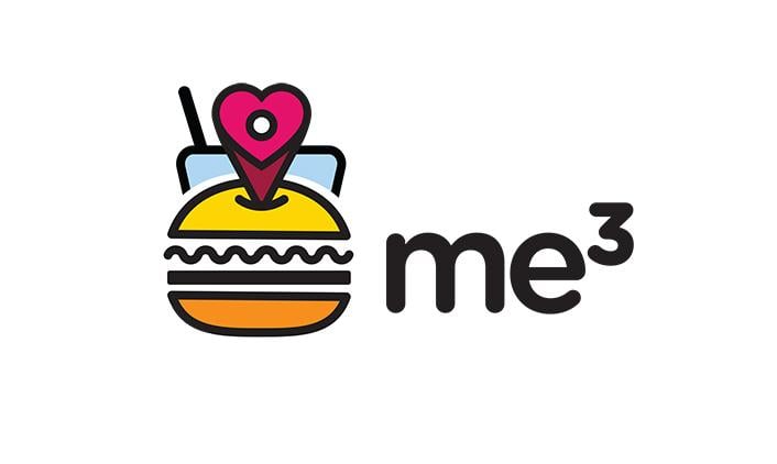 Food App Logo - me3 food app logo design