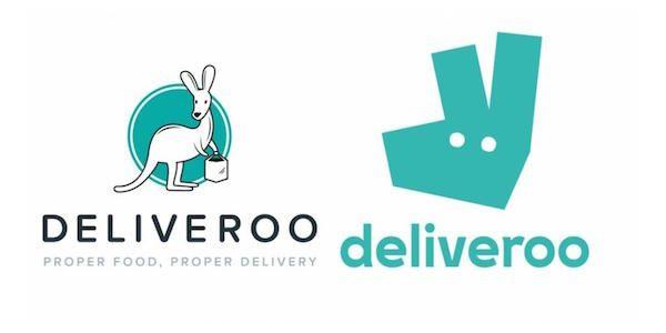 Food App Logo - Food Delivery App Deliveroo Swops Complicated Logo For Minimalistic ...