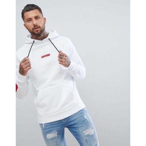 Couture Club Logo - The Couture Club muscle fit hoodie in white with racer logo - Mens ...