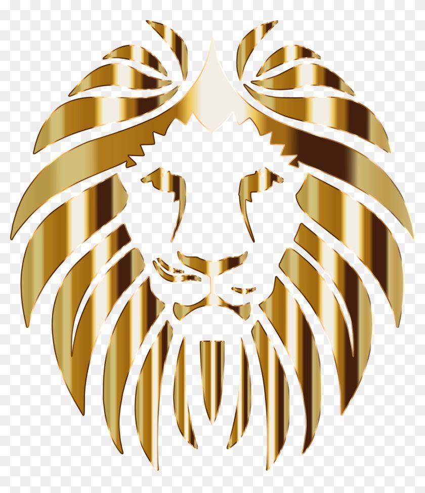Gold Lion Logo - Lion 3 No Background - Gold Lion Logo Design - Free Transparent PNG ...