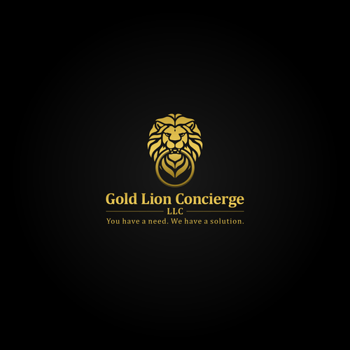 Gold Lion Logo - create an innovative gold lion door knocker logo for gold lion