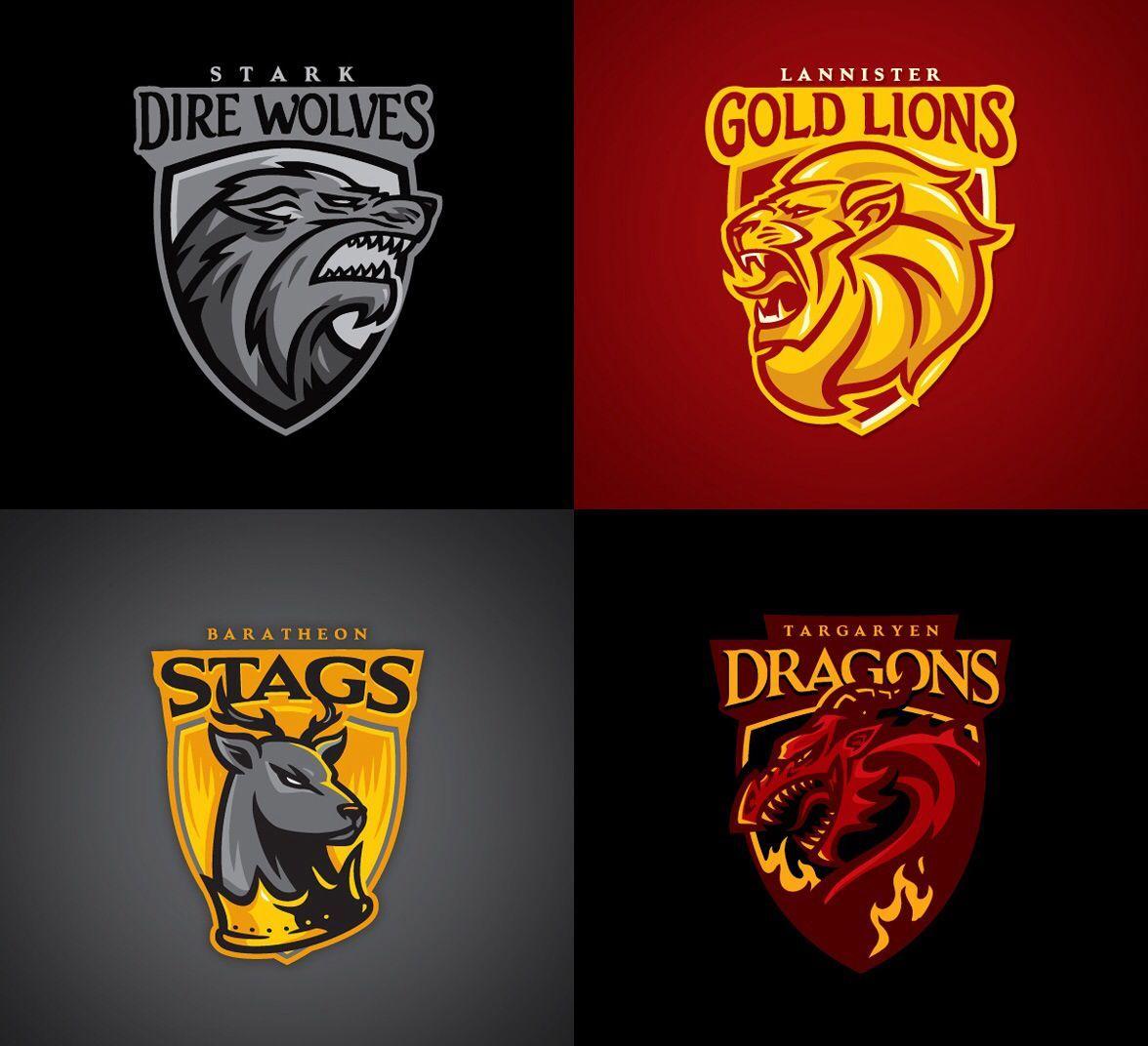 Gold Lion Logo - DIRE WOLVES/ GOLD LIONS/ STAGS/ DRAGONS | Game of Thrones | Logos ...
