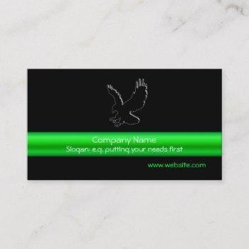 Crome Green Company Logo - Eagle Logo Business Cards. Business Cards 100