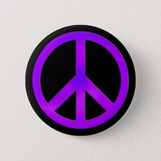 Purple Peace Logo - Purple Peace Symbol Button | Zazzle.com
