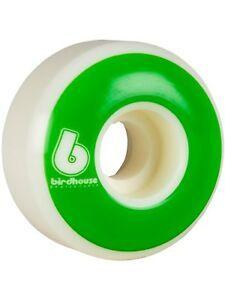 White B Logo - Birdhouse White-Green B Logo - 54mm Skateboard Wheels 5055836512185 ...