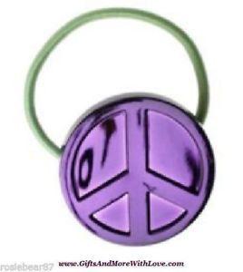 Purple Peace Logo - Gymboree NWT 1 Pc Purple PEACE SIGN PONY TAIL RIBBON DRESS HAIR