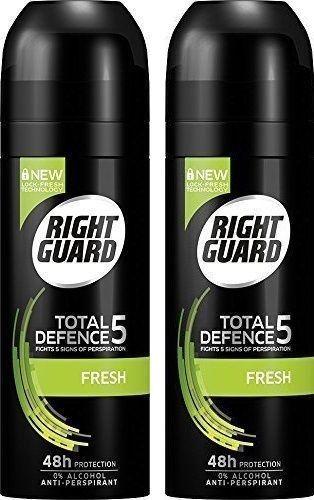 Right Guard Logo - 6 X Right Guard Men Total Defence 5 Fresh 48 Hours 50ml Travel Size ...