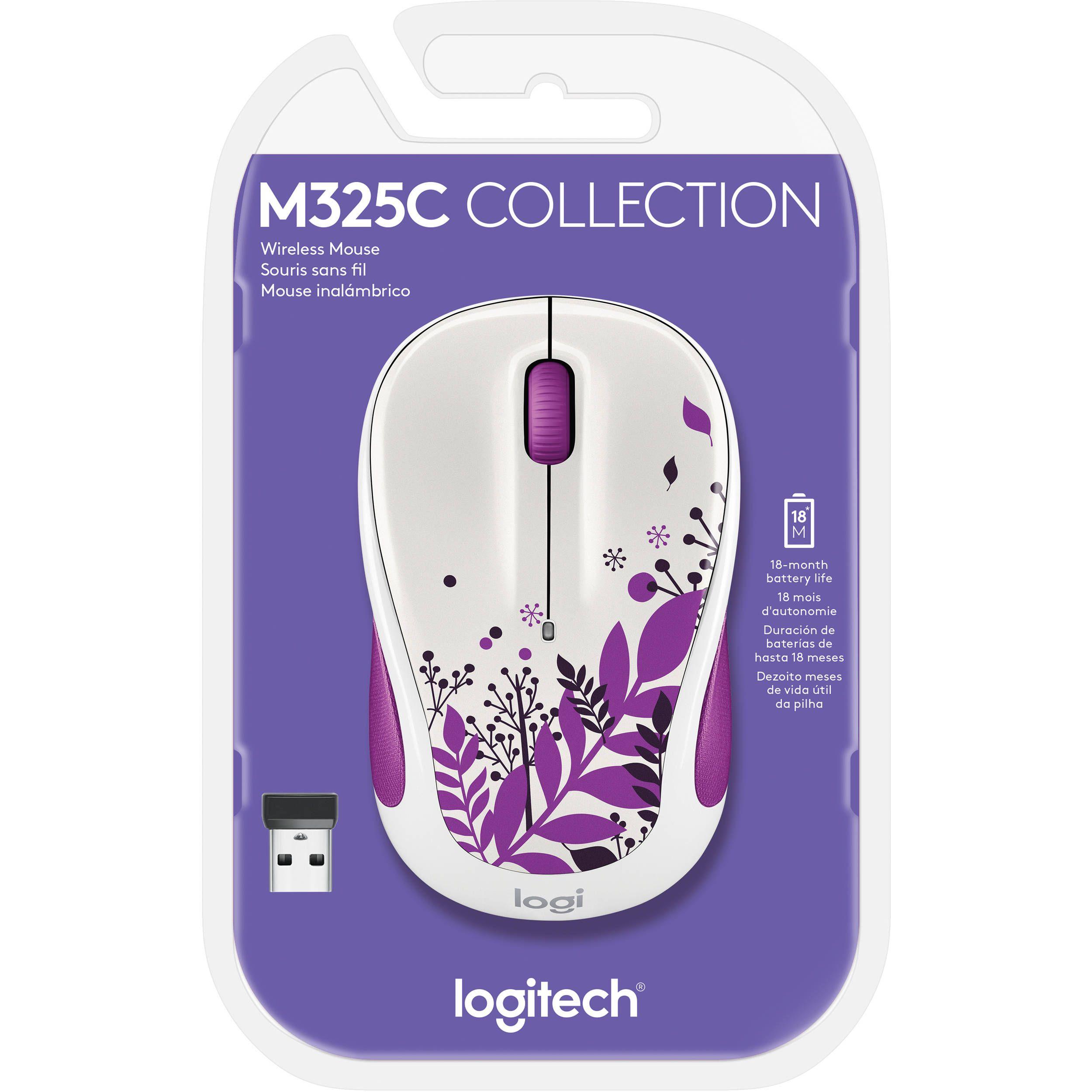 Purple Peace Logo - Logitech M325c Wireless Mouse (Purple Peace) 910 005345 B&H