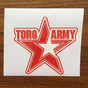 Red and White Star Logo - STICKER - RED/WHITE Star Logo - 6x6 “ Inches – TORQ ARMY