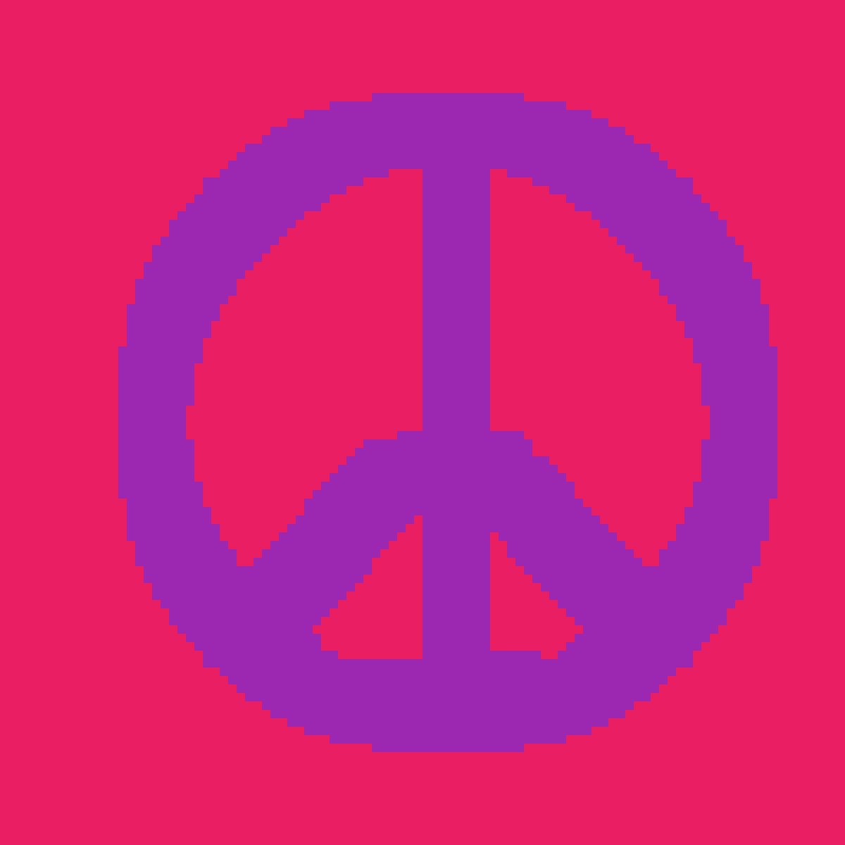 Purple Peace Logo - Pixilart - purple peace sighn by supernarwhal