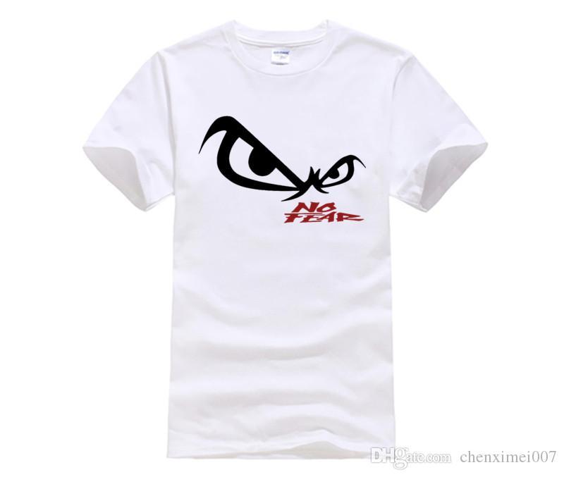 Fear Owl Eye Logo - Man No Fear Owl Eye With Wordmark Cotton Printed T Shirt Round Neck ...