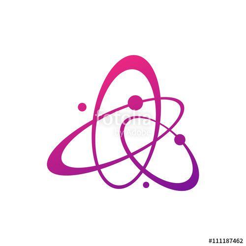 Purple Galaxy Logo - Abstract Galaxy vector logo concept. Abstract planets illustration ...