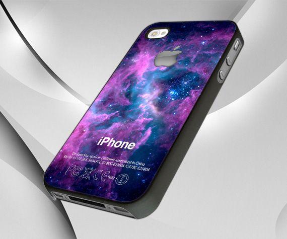 Purple Galaxy Logo - Purple Galaxy Nebula With Apple Logo For IPhone 4/4S Case, IPhone 5 ...