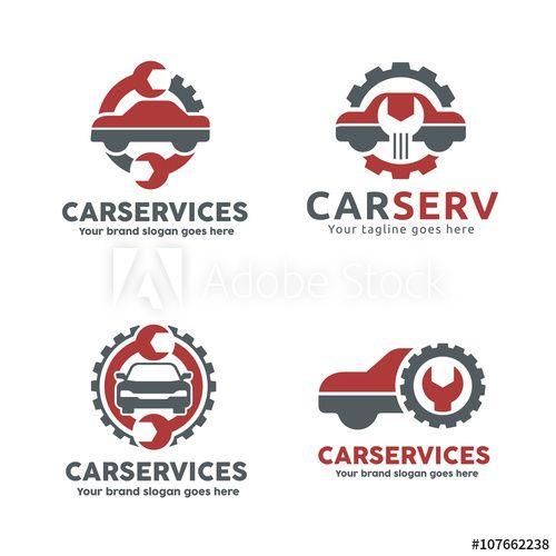 Service Garage Logo - Car service garage, logo, Shop brand identity, automobile car