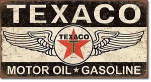 Service Garage Logo - Texaco Motor Oil Sign Winged Logo Service Garage Gas Retro Decor ...