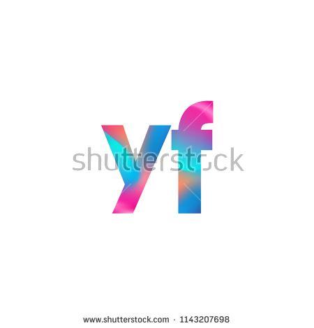 Yf Logo - Initial Letter YF Logo Lowercase colorful design, Modern and Simple ...