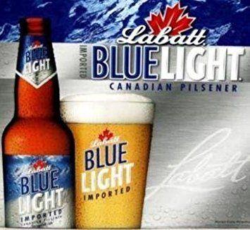 Blue Light Beer Logo - Amazon.com | Labatt Blue Light Beer Pint Glass: Beer Glasses