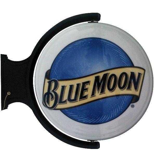 Blue Light Beer Logo - Blue Moon Rotating Light. The Pub Shoppe