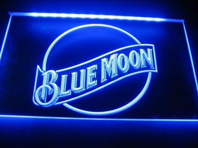 Blue Light Beer Logo - Blue Moon Logo Beer Bar Pub Store Neon Light Sign [Blue Moon Logo ...