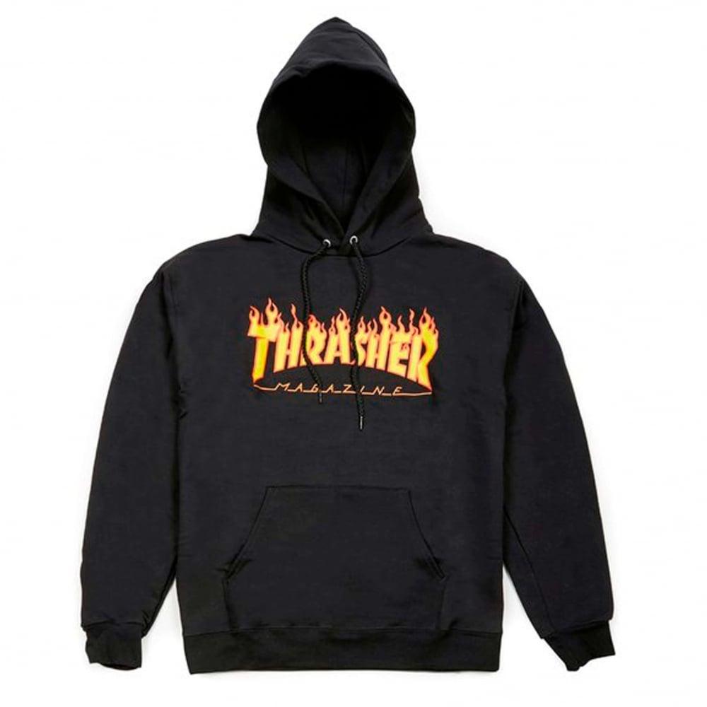 Hood Clothing Logo - Thrasher Flame Logo Hoodie | Clothing | Natterjacks