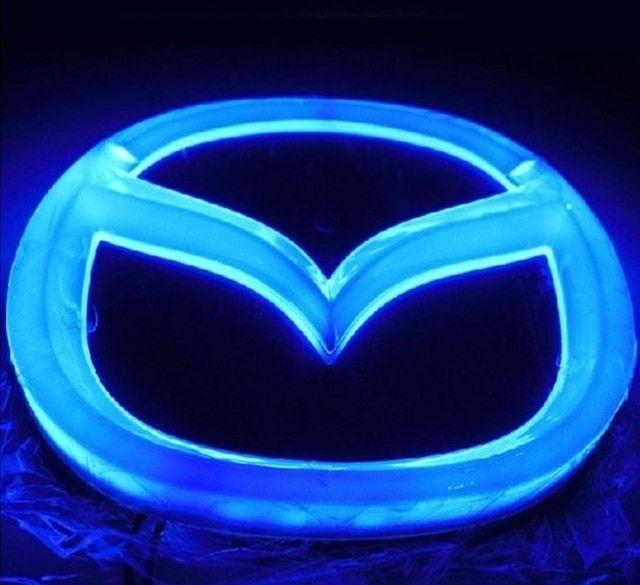 Mazda Logo - MAZDA LOGO Auto LED Mark Car Front Badge Light Single Colour For ...