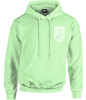 Hood Clothing Logo - Crest Logo Apple Green Pastel Hoodie – Sidemen Clothing