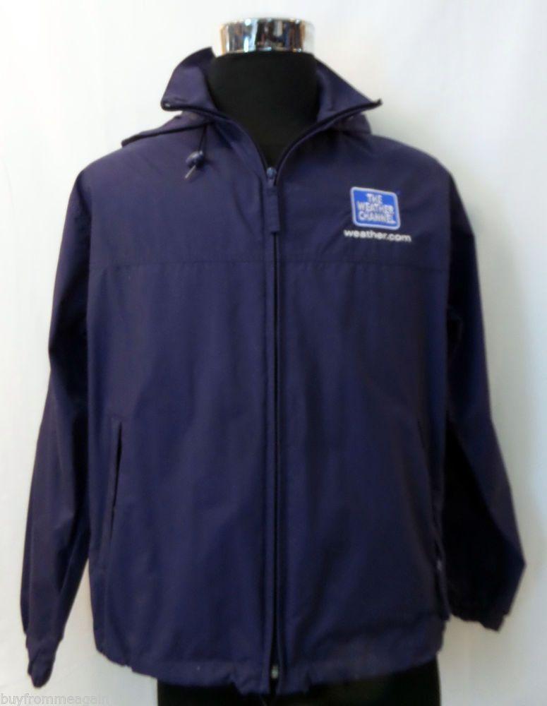Hood Clothing Logo - L.L. Bean The Weather Channel Jacket Navy Blue Men Hood Logo M ...