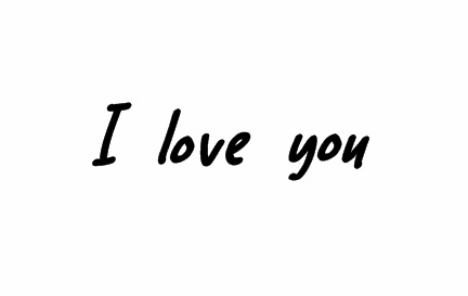 I Love You Black and White Logo - I love you love black and white GIF on GIFER - by Saithith