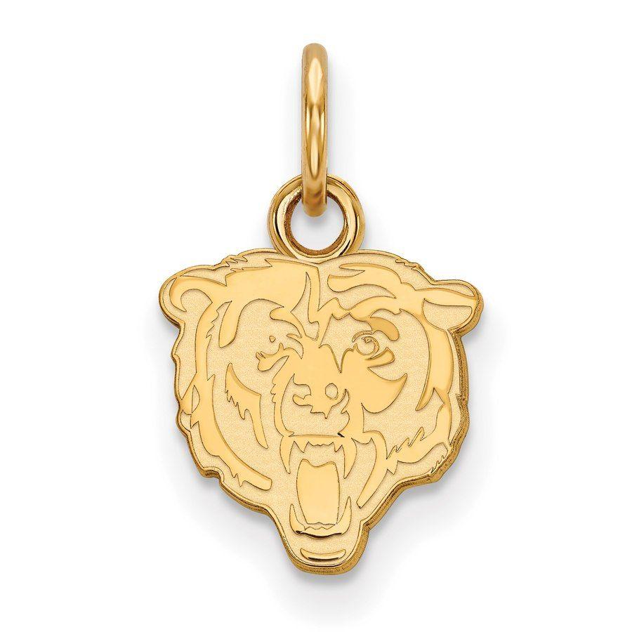 Gold Bears Logo - Chicago Bears Gold Plated Extra Small Logo Charm