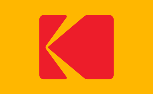 Yellow and Red K Logo - Kodak Goes Back to the 1970s for New Logo Design - Logo Designer