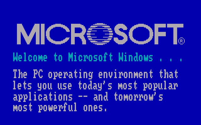 Windows 1.0 Logo - WinWorld: Windows 1.0 Demo