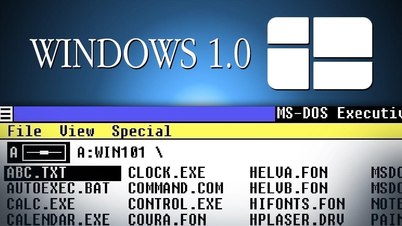 Windows 1.01 Logo - Windows 1.01 Demo (1985 System) - YouTube