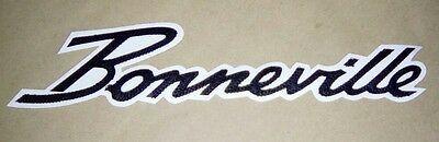 Triumph Bonneville Logo - TRIUMPH BONNEVILLE LOGO back patch. black/white. 10