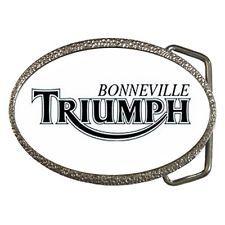 Triumph Bonneville Logo - Triumph Carbon Logo Belt Buckle P/n TRMBUS14209 | eBay