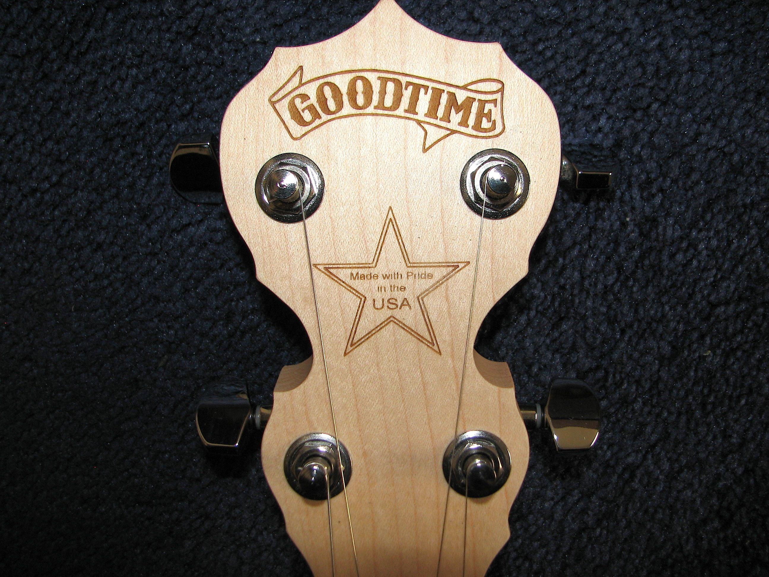 Banjo Headstock Logo - Expert Review: Deering Goodtime 5-String Banjo | Harmony Central