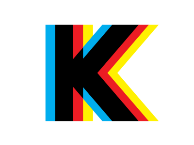 Yellow and Red K Logo - Channel K Music logo