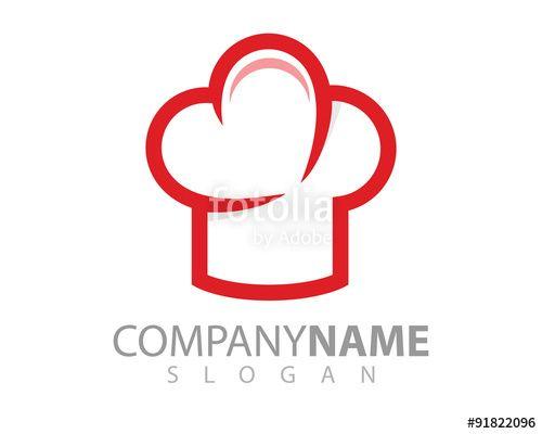 Red Heart Food Logo - Food logo - cooking logo - restaurant logo - chef logo