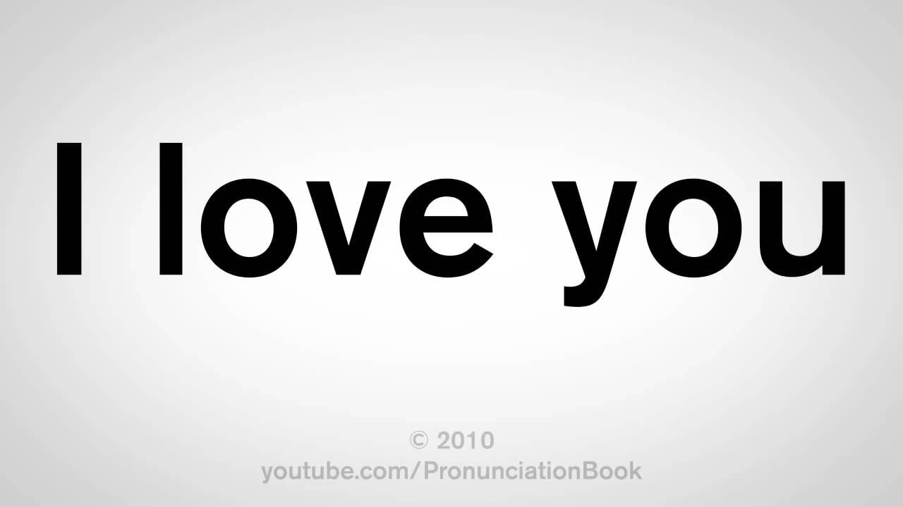 I Love You Black and White Logo - How to Say I Love You - YouTube