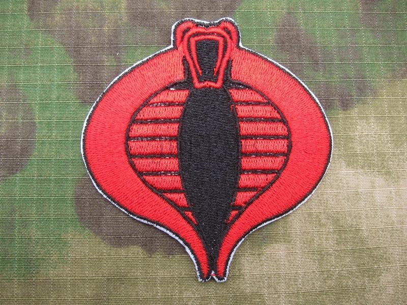 Red and Black Cobra Logo - G.I.JOE Cobra Red & Black Logo Tactical military morale Embroidered ...