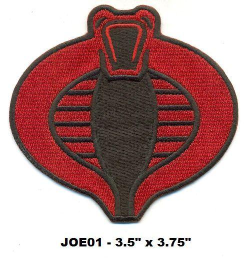 Red and Black Cobra Logo - G.I. Joe - COBRA Logo (Red on Black) 3.5
