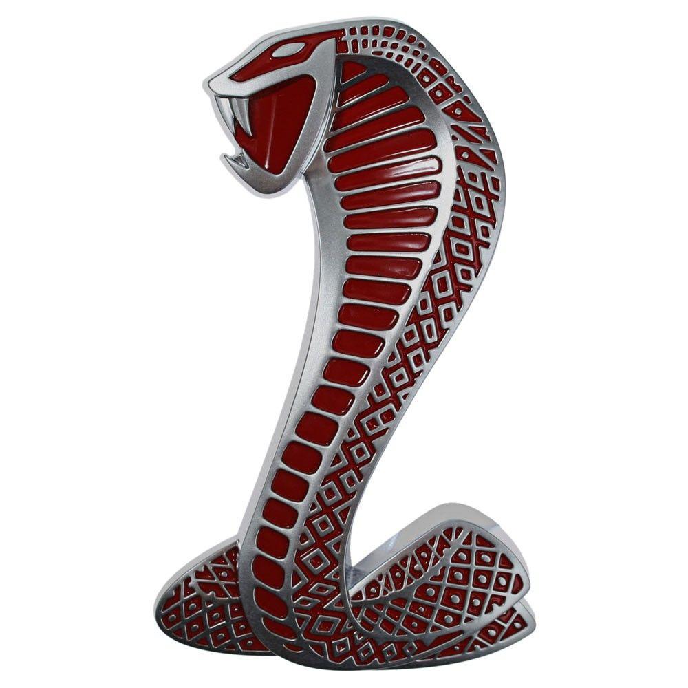 Red Snake Logo - Ford Mustang Fender Emblem Cobra Snake Red GT500 2007-2009
