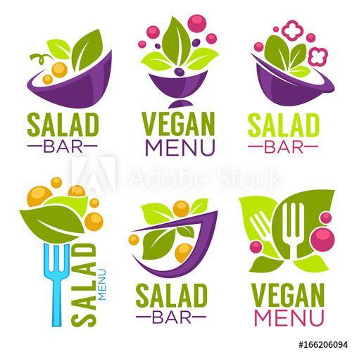 Cooking Logo - vector collection of healthy cooking logo and organic food symbols ...