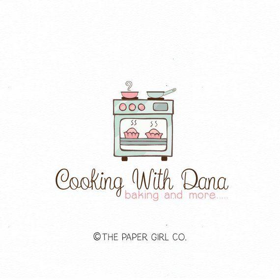 Cooking Logo - oven logo cooking logo catering logo food blogger logo recipe | Etsy