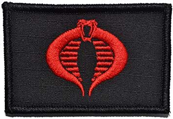 Red and Black Cobra Logo - COBRA Command Seal Morale Patch Black with Red