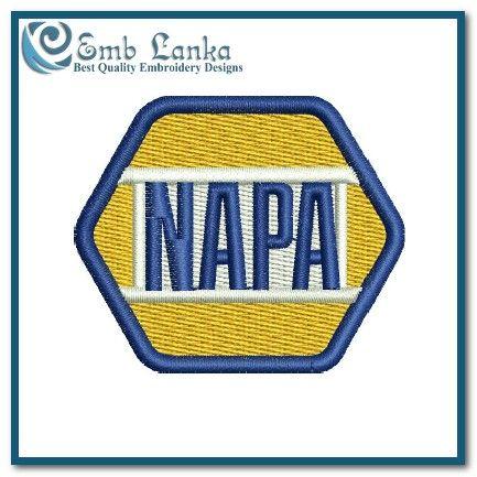 Napa Automotive Parts Logo - Napa Auto Parts Logo 3 Embroidery Design | Emblanka.com