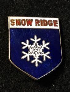 Snow Ridge Logo - SNOW RIDGE Skiing Ski Pin Badge Turin NEW YORK NY Resort Souvenir