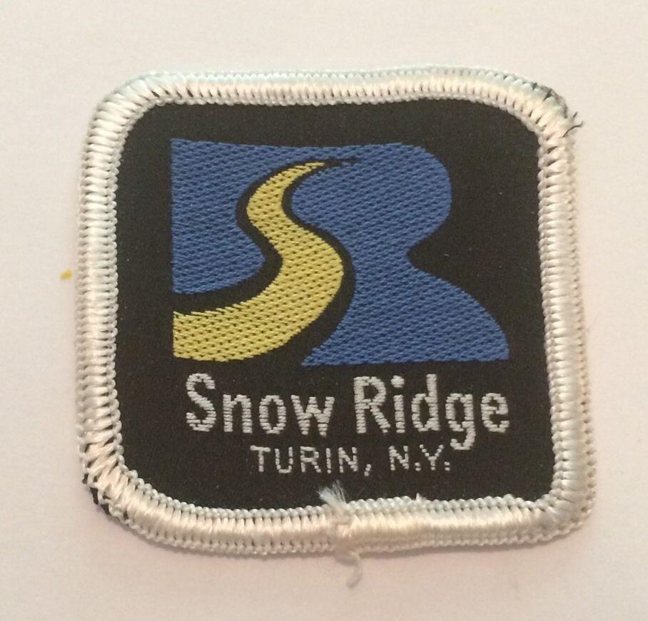 Snow Ridge Logo - SNOW RIDGE Skiing Ski Patch Turin NEW YORK NY Resort Souvenir Travel