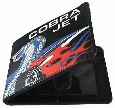 Red and Black Cobra Logo - MEN WALLET BIFOLD COBRA Logo Ford Mustang Logo Black Blue White Red ...