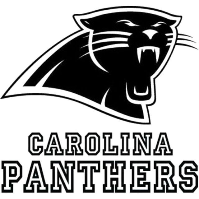 Black and White Panthers Logo - 16.1CM*15.2CM Carolina Panthers Logo Nfl Decal Vinyl Car Sticker Car ...