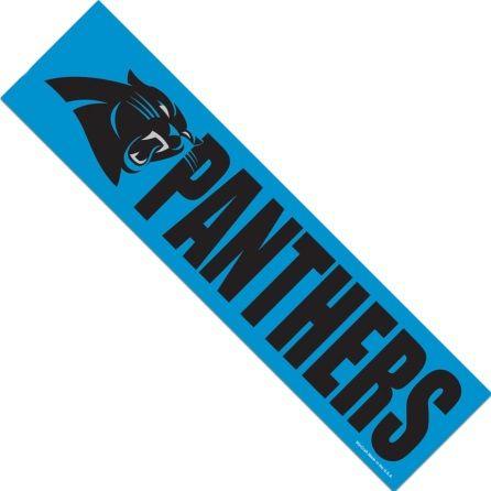 NFL Panthers Logo - Carolina Panthers Logo NFL Football Team Color Decal Bumper Strip